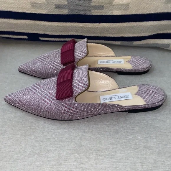 Jimmy Choo galaxy flat pointed bow SIZE 41 NWT - Picture 5 of 10